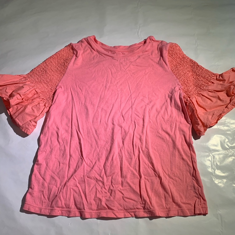4/$25!! 14th &Union Ruched Ruffle Sleeve Top